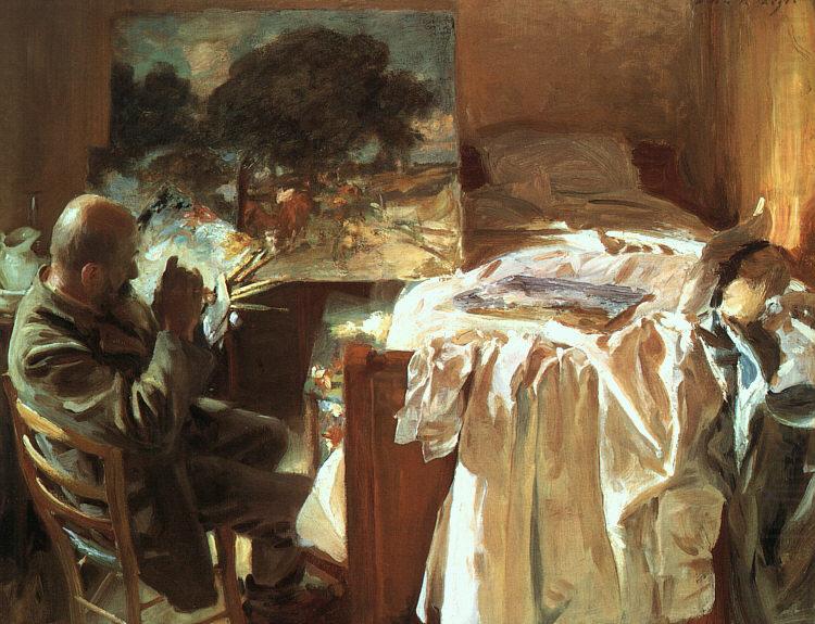 An Artist in his Studio, John Singer Sargent